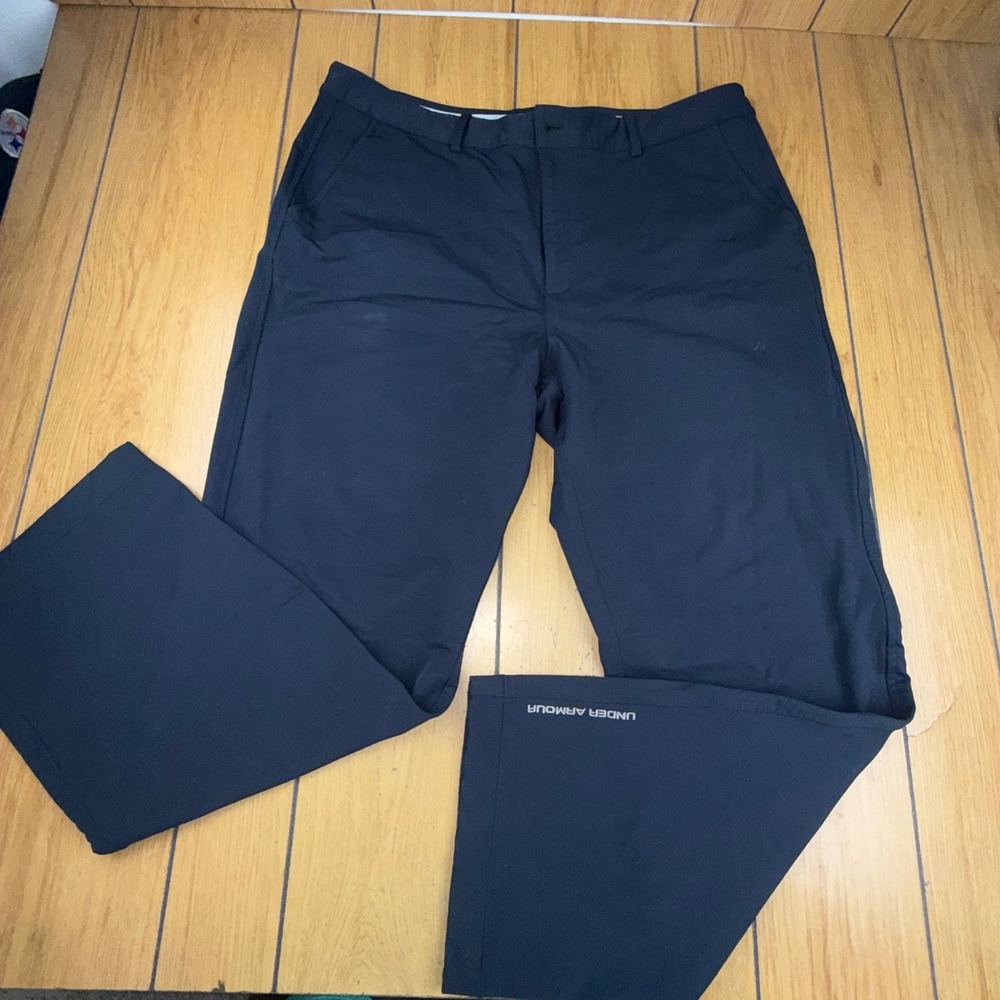 Under Armour ColdGear Golf Pants Mens‎ 40x32 Black Nylon Stretch Performance